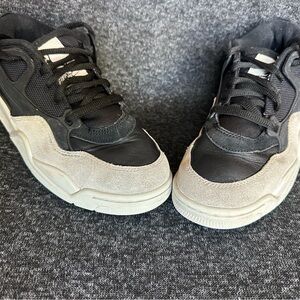 Jordan Black and Bone Sneakers with Leather Suede Upper